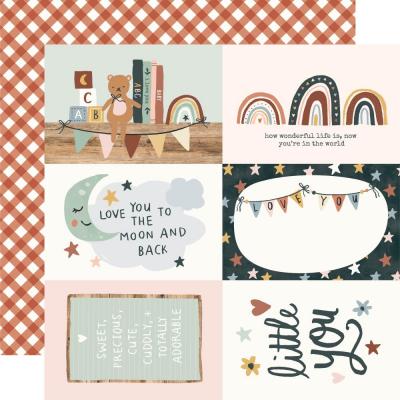 Simple Stories Boho Baby Designpapier - 4 x 6 Inch Elements